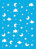 трафарет многоразовый, 15 см x 20 см,  ночное небо, #445