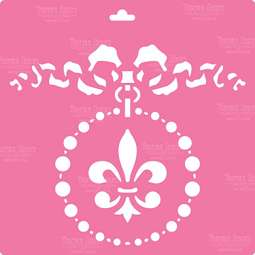 Stencil for decoration XL size (30*30cm), Medallion #067