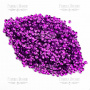 Sequins Round rosettes mini, purple metallic, #508 - 0