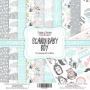 Double-sided scrapbooking paper set Scandi Baby Boy 8"x8" 10 sheets