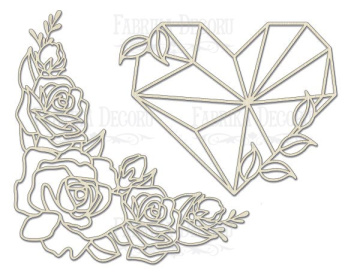 Megachipboard "Flower geometry" #020 - 2