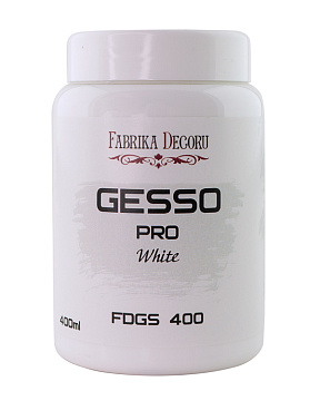 Weiße Acrylgrundierung "Gesso", 400 ml