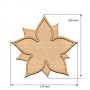  Art board Poinsettia 21х20 cm - 0