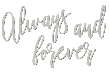 Chipboard "Always and forever" #463 - 2