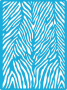Stencil for crafts 15x20cm "Zebra" #130