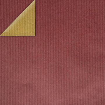 Arkusz dwustronnego kraft papieru z wzorem "Czerwony/Złoto"