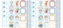 Double-sided scrapbooking paper set Cutie sparrow boy 12"x12", 10 sheets - 12