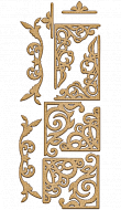 set of mdf ornaments for decoration #146