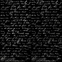 Sheet of single-sided paper embossed with silver foil, pattern Silver Text Black 12"x12" 