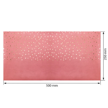 Piece of PU leather for bookbinding with gold pattern Golden Drops Rose vintage, 50cm x 25cm - 2