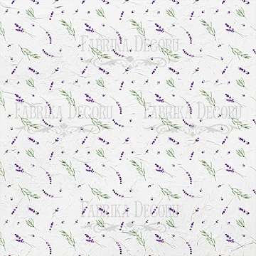 Sheet of double-sided paper for scrapbooking "Lavender Provence-4" 20,5х20,5