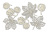  Набор чипбордов Autumn botanical diary 10х15 см #735 color_Milk