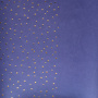 Piece of PU leather with gold stamping, pattern Golden Drops Lavender, 50cm x 25cm - 1