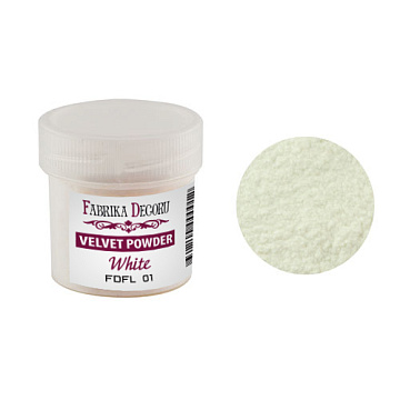 Velvet powder, color white, 20 ml