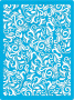 Stencil for crafts A4 "Floral curls" #179-1