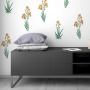 Stencil for decoration XL size (30*30cm), Irises #007 - 1