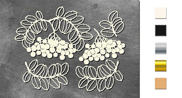 Chipboard embellishments set, Autumn botanical diary #739