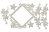  Набор чипбордов Ромб и завитки со снежинками 10х15 см #645 color_Milk