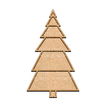  Art board Pine tree 1 23х39 cm