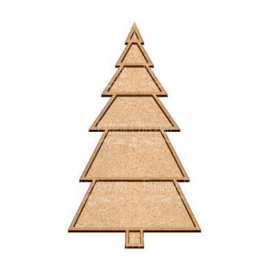  Art board Pine tree 1 23х39 cm