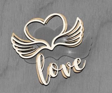 Mega shaker dimension set, 15cm x 15cm, Figured frame Heart - 2