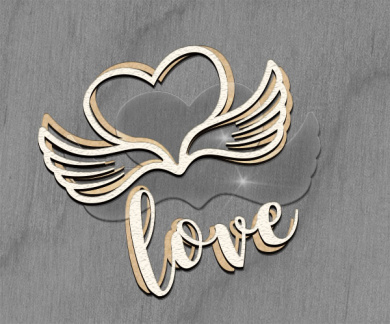 Заготовка мега шейкера Фигурная рамка Сердце color_Light_milk - 2