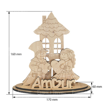 Blank for decoration #373 Couple in love - 2 Blank for decoration #373 Couple in love - 2