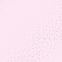 Sheet of single-sided paper embossed with silver foil, pattern Silver Drops Light pink 12"x12" 