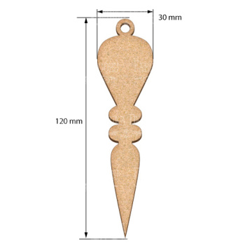 Blank for decoration New year tree toy 5, #436 - 2