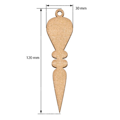 Blank for decoration New year tree toy 5, #436 - 2