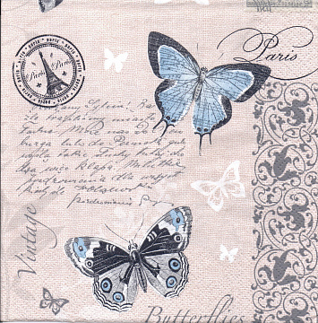 Decoupage napkin "Vintage Paris"