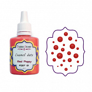 Liquid enamel dots Red poppy 30 ml