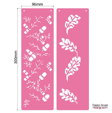 Multilayer stencil, multipurpose, (30*9.6cm), Border #149