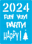 Stencil for crafts 10x15cm "New Year 1" #068
