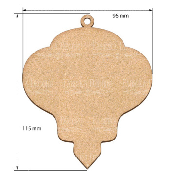 Blank for decoration New year tree toy 12, #443 - 2