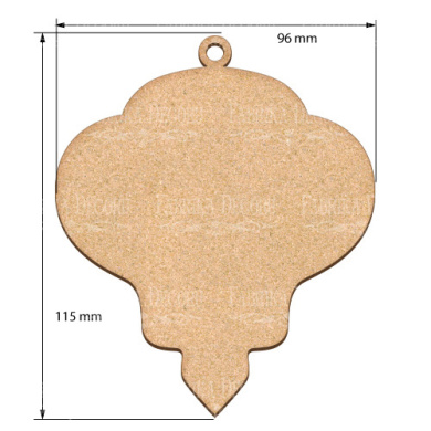 Blank for decoration New year tree toy 12, #443 - 2