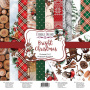 Zestaw papieru do scrapbookingu Bright Christmas 20x20cm