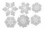 набор чипбордов снежинки 1 10х15 см #042 