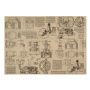 лист крафт бумаги с рисунком mechanics and steampunk #03, 42x29,7 см