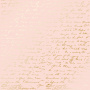 Einseitig bedruckter Papierbogen mit Goldfolienprägung, Muster "Goldener Text Pfirsich"