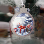 DIY wooden set “Winter Forest” for making 3 Christmas tree decorations, #052 - 6
