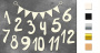 Spanplatten-Set "Zahlen" #117