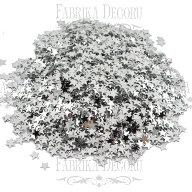 Sequins Stars mini, ancient silver, #010 - 2