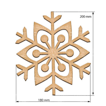  Art board Snowflake 18х20 cm - 2