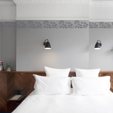 трафарет многоразовый xl (30х30см), флоксы арт деко #015 фабрика декору - 2