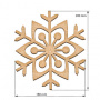  Art board Snowflake 18х20 cm - 0