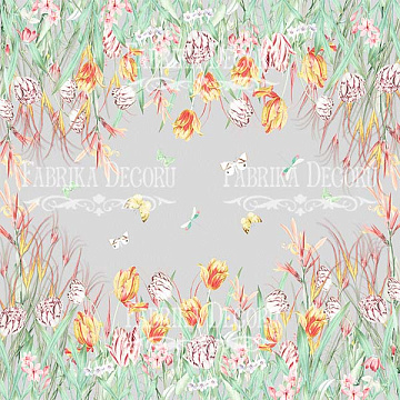 Sheet of double-sided paper for scrapbooking Scent of spring #50-04 12"x12"