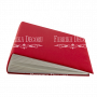 Blank album with a soft fabric cover Red 20cm х 20cm