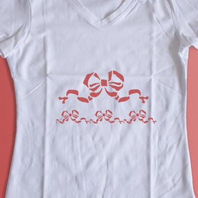 трафарет многоразовый 15x20см бантики #264 фабрика декору - 2