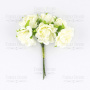  Bouquet of peonies ivory, 6pcs